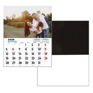 Calendario con imán completo y faldilla